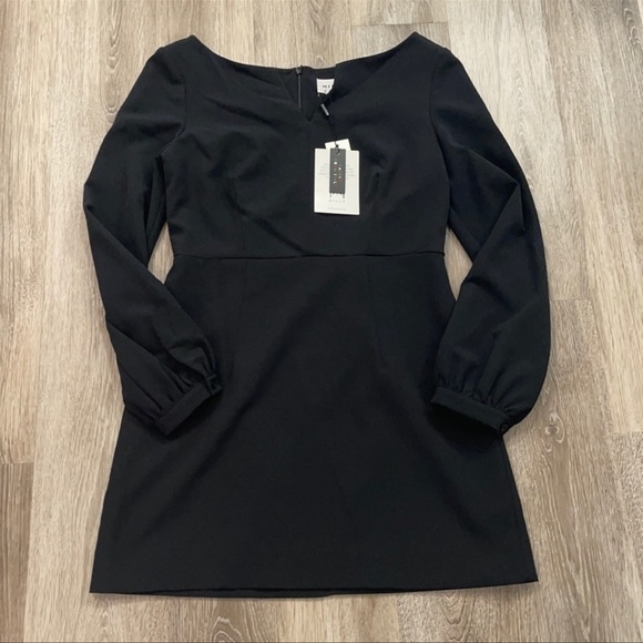 Milly Dresses & Skirts - Milly black Molly long sleeve mini dress sz 10